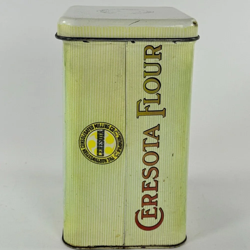 Vintage Empty Ceresota Flour Tin Can Standard Milling Co Kansas City Advertising